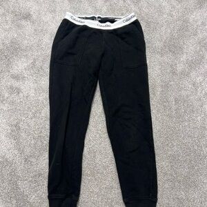 Calvin Klein Black Joggers with Tapered Leg